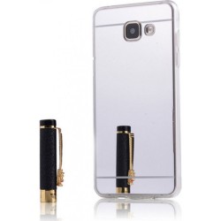 OEM MIRROR BACK COVER ΣΙΛΙΚΟΝΗΣ SILVER (GALAXY A5 2016)