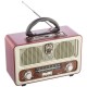 Φορητό Retro Επαναφορτιζόμενο Ραδιόφωνο & Mp3 Player με Τηλεχειριστήριο FM/AM/SW3, USB, SD/ TF CARD, AUX - Meier M-U111