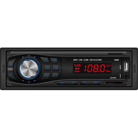 MP3 Player αυτοκινητου με USB/SD/AUX, ραδιόφωνο & χειριστήριο CDX-1280BT