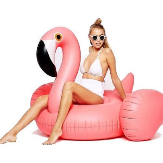 ΦΟΥΣΚΩΤΟ ΣΤΡΩΜΑ ΘΑΛΑΣΣΗΣ HUGE FLAMINGO 200CM