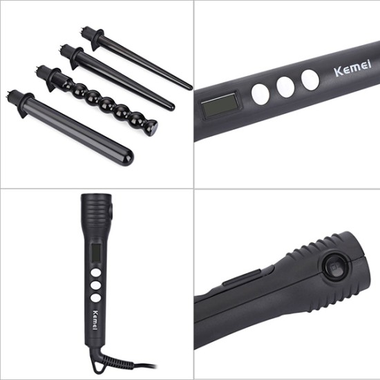 KEMEI ΣΥΣΚΕΥΗ MULTISTYLER 4 ΣΕ 1 ΓΙΑ ΔΙΑΦΟΡΕΤΙΚΟΥΣ ΤΥΠΟΥΣ ΜΠΟΥΚΛΑΣ KM-4083 ΟΕΜ