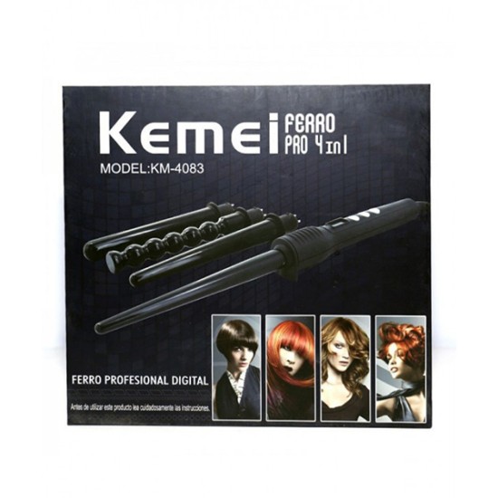 KEMEI ΣΥΣΚΕΥΗ MULTISTYLER 4 ΣΕ 1 ΓΙΑ ΔΙΑΦΟΡΕΤΙΚΟΥΣ ΤΥΠΟΥΣ ΜΠΟΥΚΛΑΣ KM-4083 ΟΕΜ