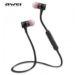 Awei B922BL Bluetooth 4.2 Μαγνητικά sport Bluetooth Ακουστικά σε μαύρο χρώμα