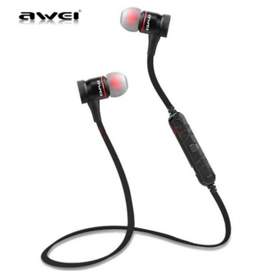 Awei B922BL Bluetooth 4.2 Μαγνητικά sport Bluetooth Ακουστικά σε μαύρο χρώμα Awei B922BL Bluetooth 4.2 Μαγνητικά sport Bluetooth Ακουστικά σε μαύρο χρώμα