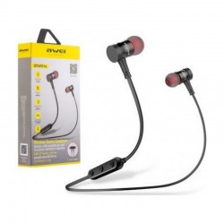 Awei B922BL Bluetooth 4.2 Μαγνητικά sport Bluetooth Ακουστικά σε μαύρο χρώμα