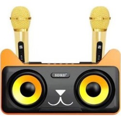 Συσκευή Karaoke με 2 Ασύρματα Μικρόφωνα & Bluetooth SDRD SD-305 - Μαύρο
