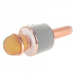 Ασύρματο Μικρόφωνο Bluetooth με Ενσωματωμένο Ηχείο και Karaoke OEM Microphone Q7 WS-858 ΜΑΥΡΟ-ΟΕΜ