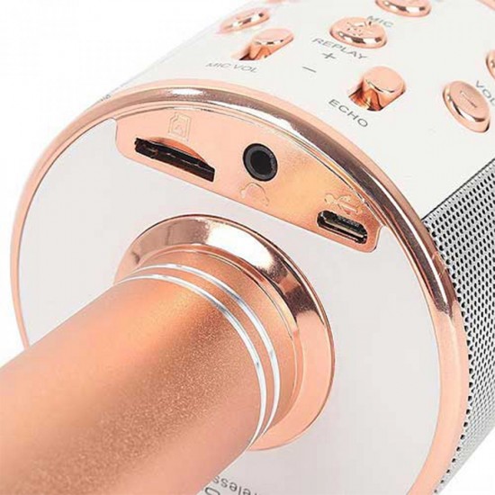 Ασύρματο Μικρόφωνο Bluetooth με Ενσωματωμένο Ηχείο και Karaoke OEM Microphone Q7 WS-858 ΜΑΥΡΟ-ΟΕΜ Ασύρματο Μικρόφωνο Bluetooth με Ενσωματωμένο Ηχείο και Karaoke OEM Microphone Q7 WS-858 ΜΑΥΡΟ-ΟΕΜ