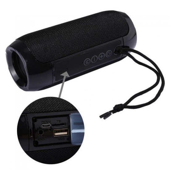TG117 Portable Bluetooth Stereo Speaker with Built-in MIC, Support Hands-free Calls & TF Card & AUX IN & FM, Bluetooth Distance: 10m(Black) TG117 Portable Bluetooth Stereo Speaker with Built-in MIC, Support Hands-free Calls & TF Card & AUX IN & FM, Bluetooth Distance: 10m(Black)