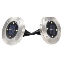 Ηλιακά φώτα 4 LED Solar Pathway Lights - 2 τμχ