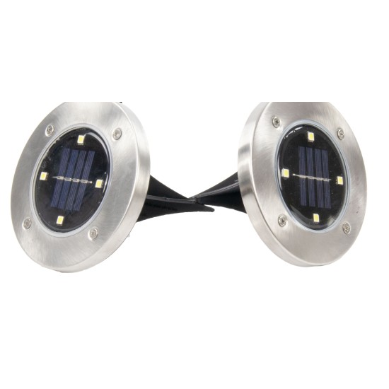 Ηλιακά φώτα 4 LED Solar Pathway Lights - 2 τμχ