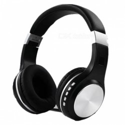  SY-BT1601 Bluetooth Wireless HIFI Bass Stereo Headset - Black + Silver