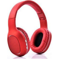  SY-BT1619 Bluetooth Wireless Bass Stereo Headset - Red