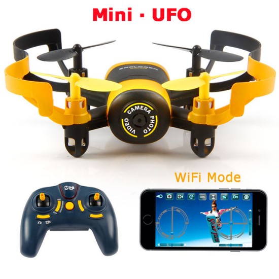 JXD 512W JXD512W 2.4Ghz WiFi FPV Mini UFO One-Key-επιστροφή & απρόσκοπτη λειτουργία RC Quadcopter με 0.3MP HD κάμερα RTF