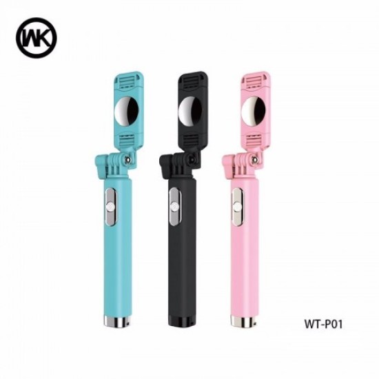 SELFIE STICK ΜΕ ΚΑΛΩΔΙΟ WK WT-P01 BLACK
