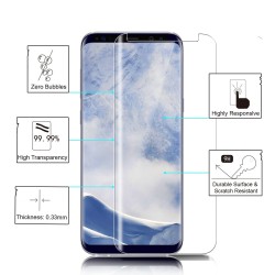 Samsung Galaxy S9 Plus Tempered Glass, 5D Full Coverage Clear