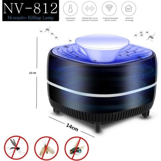 Uv Led Εξολοθρευτής Κουνουπιών και Εντόμων με Εναρρόφηση - Mosquito Killer Lamp - NV-812 Uv Led Εξολοθρευτής Κουνουπιών και Εντόμων με Εναρρόφηση - Mosquito Killer Lamp - NV-812