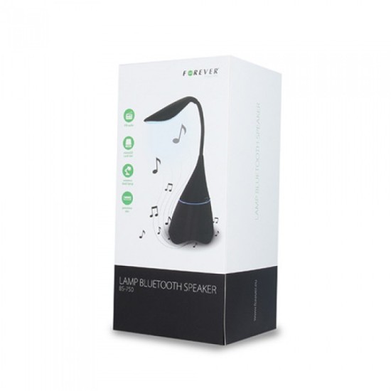 Φορητό ηχείο Forever BS-750 Bluetooth 2.1 Speaker & Φωτιστικό Γραφείου Black