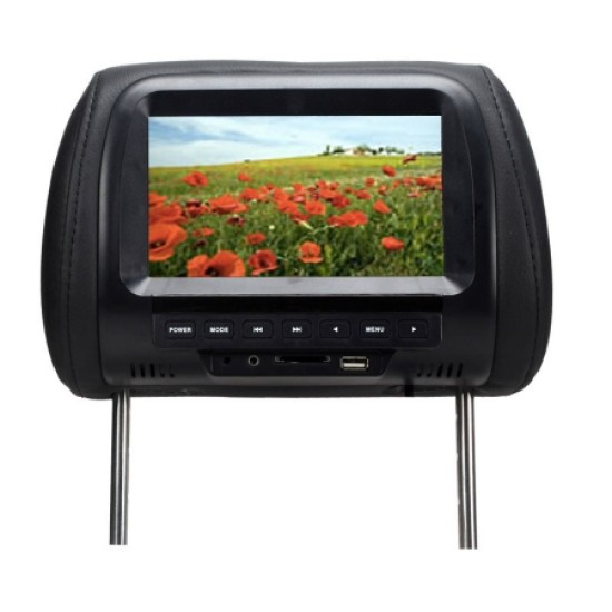 7 Inch Car Headrest Monitor TFT LED Digital Screen Pillow Monitor MP5 Player & USB and SD Functions - Alibay S1207 7 Inch Car Headrest Monitor TFT LED Digital Screen Pillow Monitor MP5 Player & USB and SD Functions - Alibay S1207