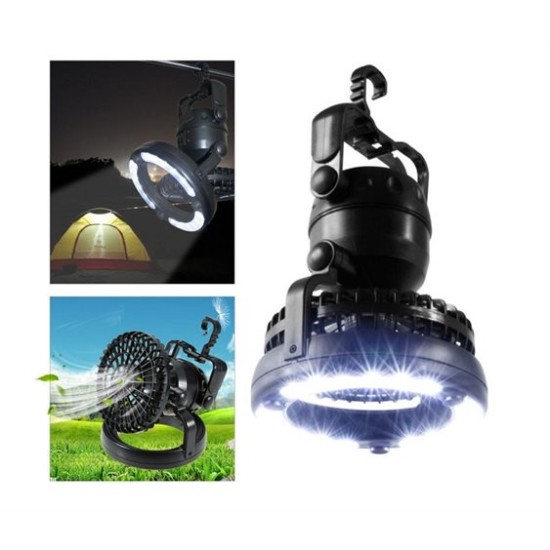 Φορητό Φωτιστικό Οροφής LED & Ανεμιστήρας 2 σε 1