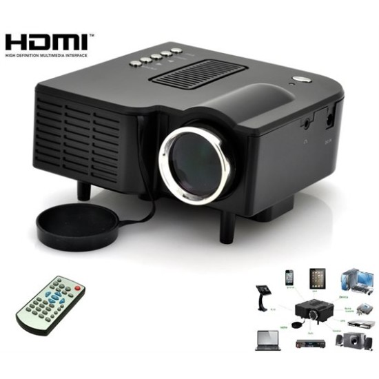 Mini Led Projector με Θύρες HDMI /SD/ USB/ AV/ VGA ΟΕΜ