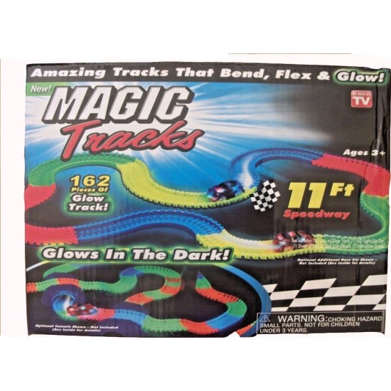 Αυτοκινητόδρομος με led αυτοκινητάκι – Magic Tracks 11ft 162pcs