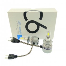 2 X 36W Η3 φώτα led αυτοκινήτου 12V/24V Headlight C6 (72W 7600LM) CREE LED Kit 6000K