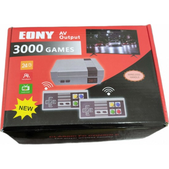 Ρετρό Ασύρματη Παιχνιδοκονσόλα Eony Classic με 3000 Παιχνίδια Ρετρό Ασύρματη Παιχνιδοκονσόλα Eony Classic με 3000 Παιχνίδια