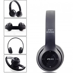 Wireless Headphones P47 - BLACK