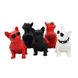 Mingyuan H-M10 Bulldog Head Rotatable Wireless Bluetooth Speaker Black