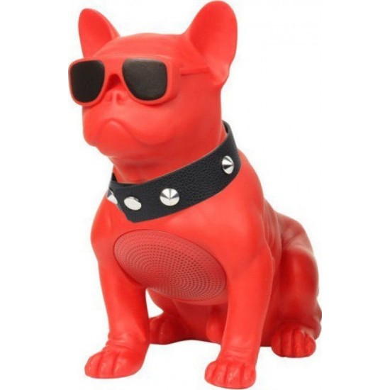 Mingyuan H-M10 Bulldog Head Rotatable Wireless Bluetooth Speaker Red