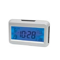 Φωνητικός Έλεγχος Ρολόι Οπίσθιου Φωτισμού LCD Ξυπνητήρι / Ρολόι Επιτραπέζιο / Ψηφιακό Ρολόι DS-2616 White
