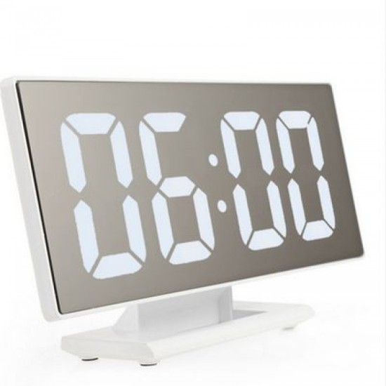 Ρολόι Καθρέφτης LED, Ξυπνητήρι, Ημερολόγιο + Θερμόμετρο DS-3618L