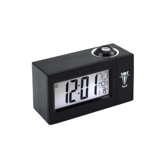Ψηφιακό φωνητικό ρολόι DS-3605 με προτζέκτορα Μαύρο