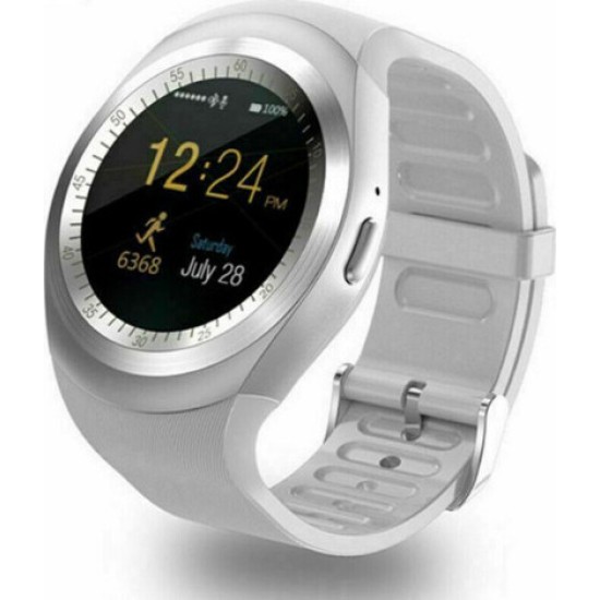 Smartwatch Y1 ΜΕ ΚΑΡΤΑ SIM TF CARD ΓΙΑ IOS ANDROID White Smartwatch Y1 ΜΕ ΚΑΡΤΑ SIM TF CARD ΓΙΑ IOS ANDROID White