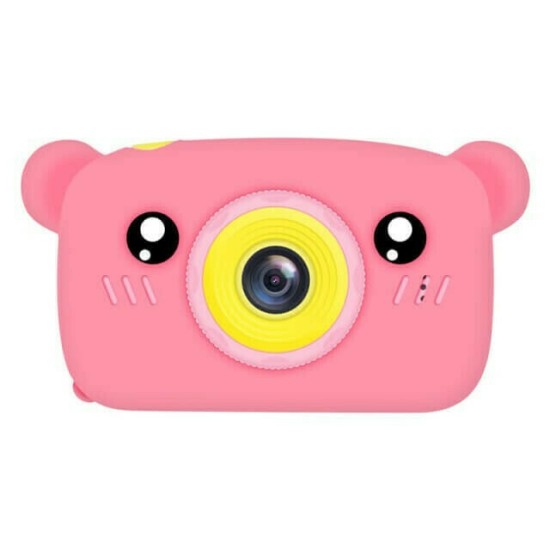 Andowl QK6 Bear Compact Φωτογραφική Μηχανή 10MP με Οθόνη 2" Ροζ Andowl QK6 Bear Compact Φωτογραφική Μηχανή 10MP με Οθόνη 2" Ροζ