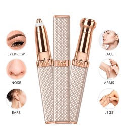 Flawless Facial Eyebrow Hair Remover Trimmer Μηχανή Επαναφορτιζόμενη