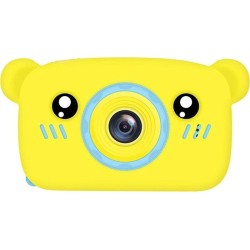 Andowl QK6 Bear Compact Φωτογραφική Μηχανή 10MP με Οθόνη 2" Ροζ