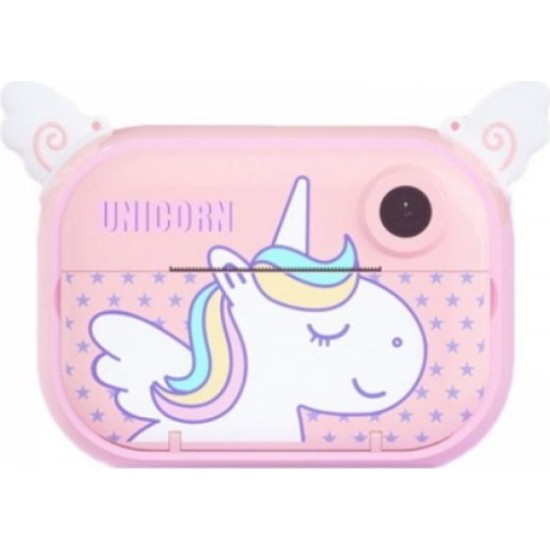 Instant Kids Compact Φωτογραφική Μηχανή 12MP με Οθόνη 2.4" Unicorn Ροζ