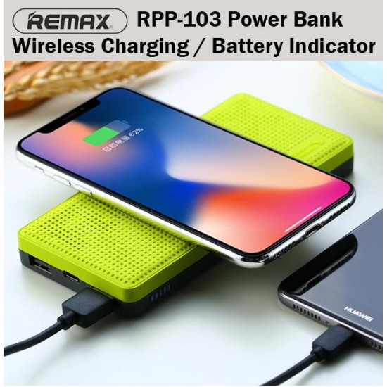 Ασύρματο Power Bank REMAX RPP-103 (10.000mAh) – Μαύρο