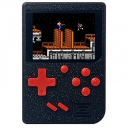 RETRO FC MINI TV HANDHELD GAME CONSOLE BUILT-IN 129 GAMES / 168 GAMES / ​2.4 INCH TFT BLACK (OEM)