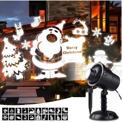 Λευκός Αδιάβροχος Περιστρεφόμενος 360° 3D Προβολέας Laser MING-CCL-2001W