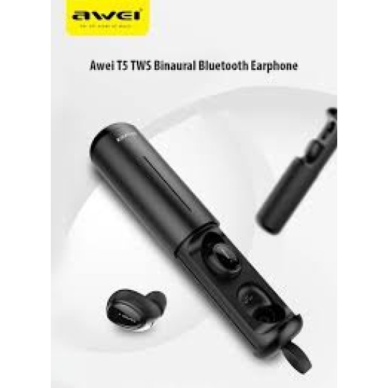 Awei T5 TWS True Wireless Bluetooth In-ear Earphone - BLACK 2 Awei T5 TWS True Wireless Bluetooth In-ear Earphone - BLACK 2