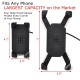 Motorcycle Phone Mount Holder with USB Charger Port Universal
