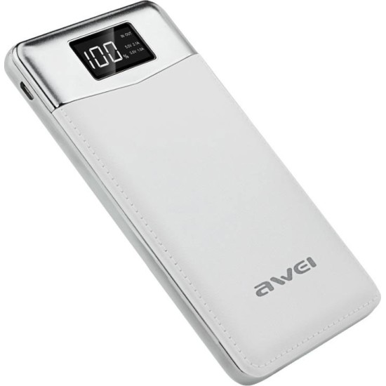 Power Bank Awei P30K 10000 mAh - White