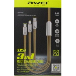 AWEI CableCL-21 Multi-Charging 3in1