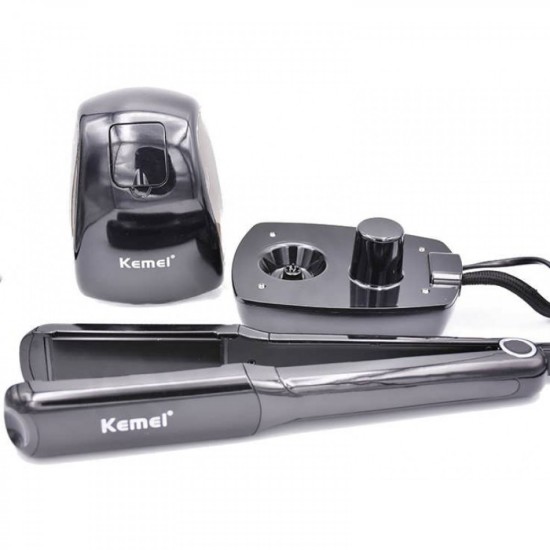 KEMEI ΙΣΙΩΤΙΚΗ ΜΑΛΛΙΩΝ ΜΕ ΑΤΜΟ STEAM POD PLYWOOD KM-9090
