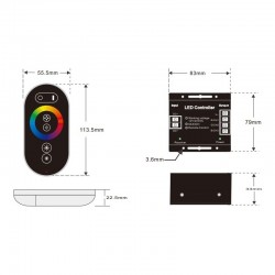 RGB ελεγκτής αφής LED