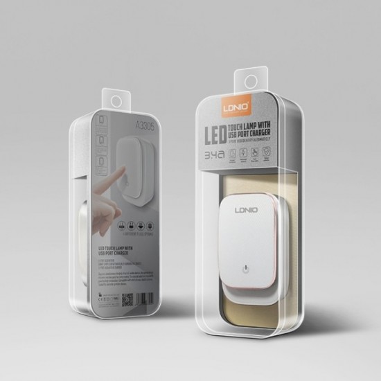 Ldnio Night-light Charger 3x USB Wall Adapter Λευκό (A3305) Ldnio Night-light Charger 3x USB Wall Adapter Λευκό (A3305)