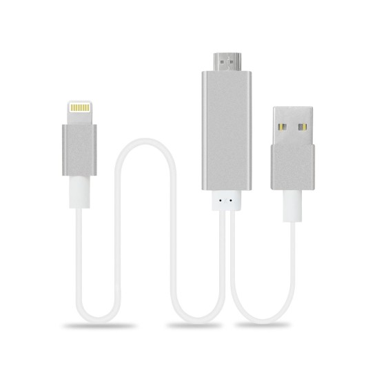 Lightning σε καλώδιο HDMI Προσαρμογέας πολλαπλών λειτουργιών Lightning σε καλώδιο HDMI Προσαρμογέας πολλαπλών λειτουργιών